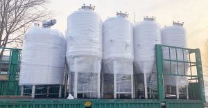 西安1000L啤酒系统发货现场