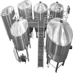 山东精鹰 – 2500L四器式糖化啤酒设备