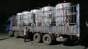 山东精鹰2KL啤酒系统生产完成发往青岛！